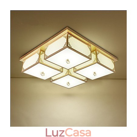 Uma atmosfera de iluminação de teto de ferro de lâmpadas de estilo chinês A