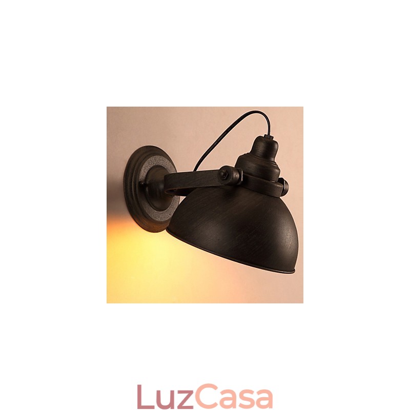 Luminária de parede vintage criativa em ferro forjado estilo loft