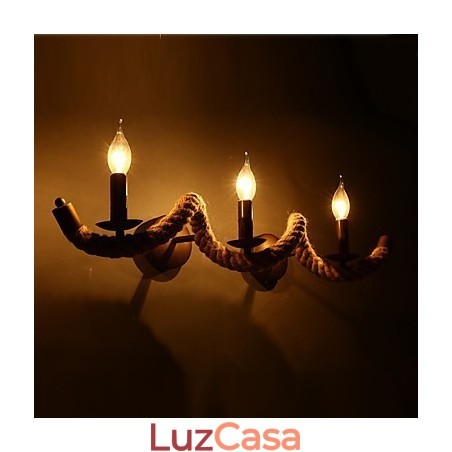 Luminárias de parede retrô clássicas para quarto, luminária de parede europeia de ferro para corredor, varanda, sala de estar Luminárias de parede retrô clássicas para quarto, luminária de parede europeia de ferro para corredor, varanda, sala de estar