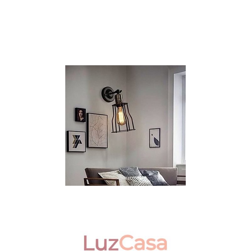 Luminária de parede criativa The Head Of A Bed Titanium Metal