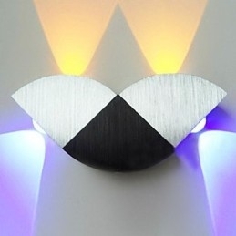 Mini Estilo Flush Mount Wall Lights Moderno Contemporâneo Metal