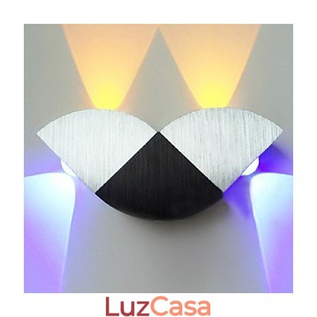 Mini Estilo Flush Mount Wall Lights Moderno Contemporâneo Metal