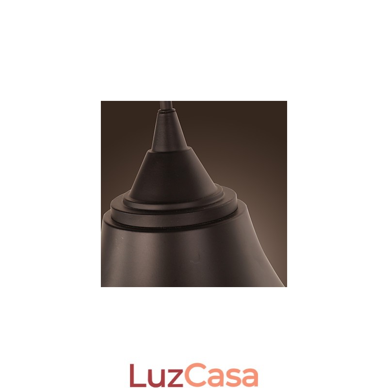 Luminária de parede artística com cúpula e suporte de metal retrô