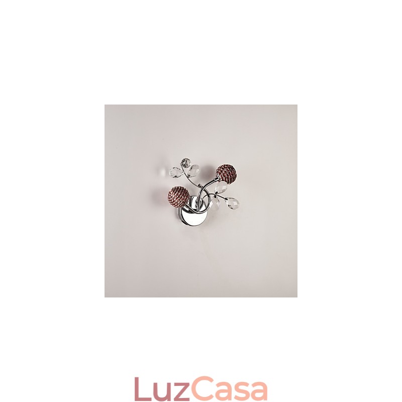 Apliques de parede Cristal Mini Estilo Moderno Contemporâneo Metal