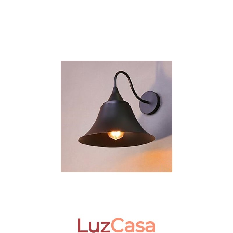 Luminária de parede com tampa de ferro americano Luminária de parede de ferro forjado Archaize Restaurando modos antigos