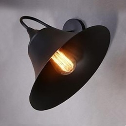 Luminária de parede com tampa de ferro americano Luminária de parede de ferro forjado Archaize Restaurando modos antigos