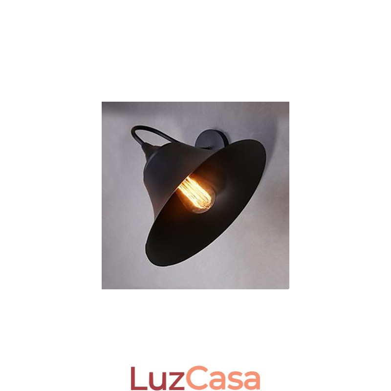 Luminária de parede com tampa de ferro americano Luminária de parede de ferro forjado Archaize Restaurando modos antigos