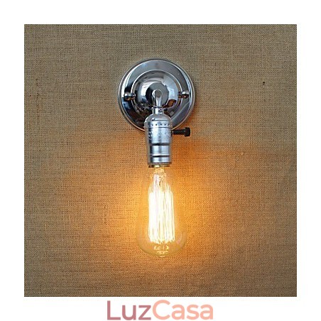 Interruptores rotativos American Rural Countryside Retro Moderno Edison Lâmpada Corredor Mini Sala de estar Lâmpada de parede