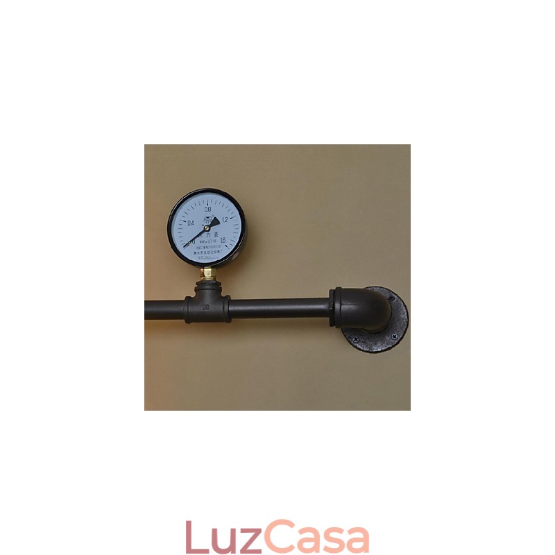 Apliques de parede 5 tubos de água de luz ferro mini estilo industrial estilo country metal