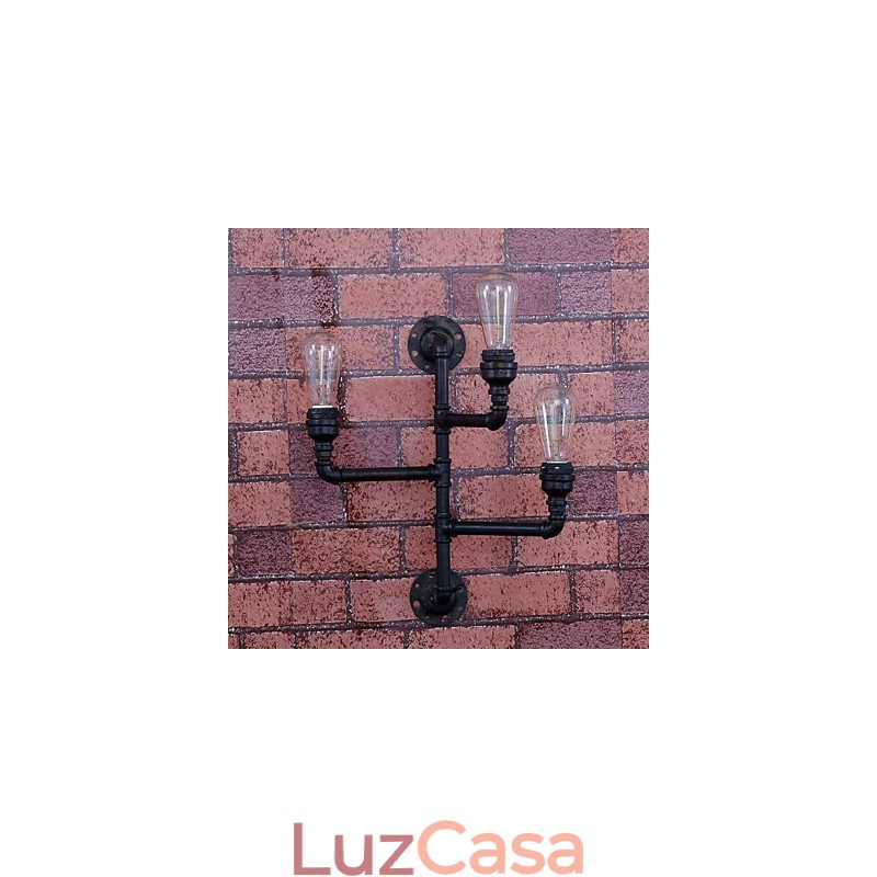 Mini Estilo Arandelas de Parede Rústicas Lodge Metal