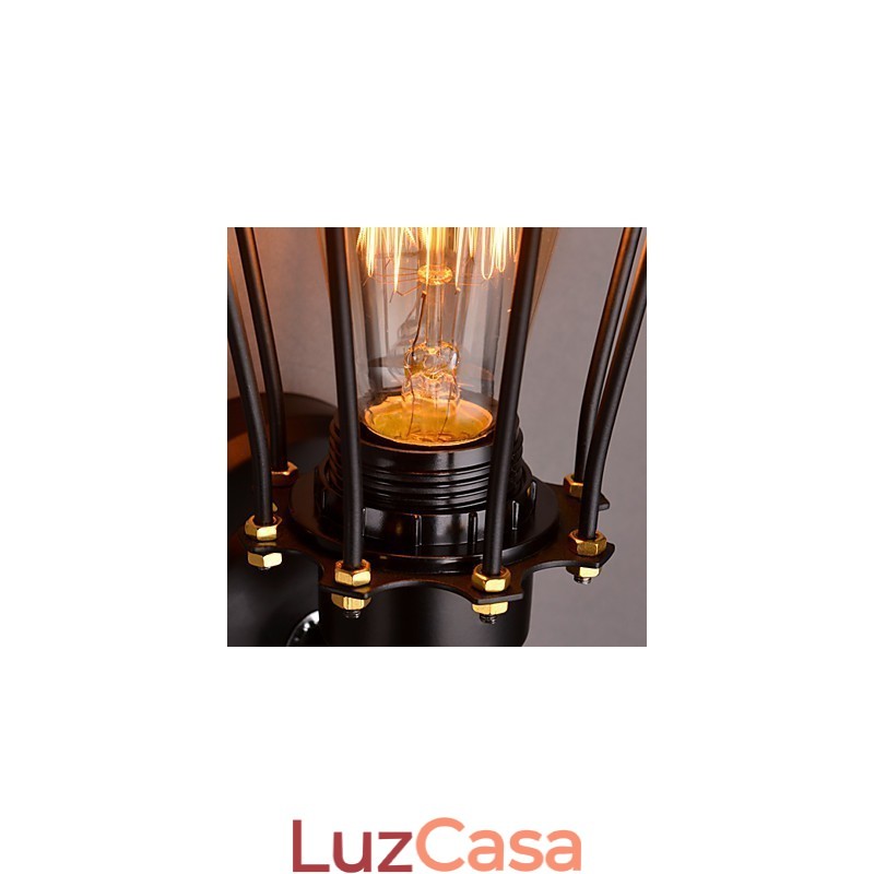 Luminárias de parede para casa Luminária de parede minimalista para corredor interior Luminária de ferro forjado Luminária de cabeceira para quarto