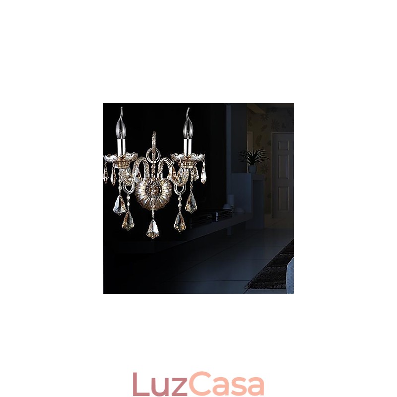 Apliques de parede de cristal Moderno e contemporâneo Cristal