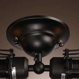 Luminária de parede dourada de 2 luzes em estilo antigo