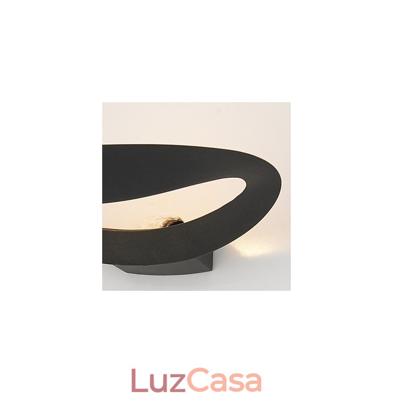 Luminária de parede artística com 1 luz em preto e branco