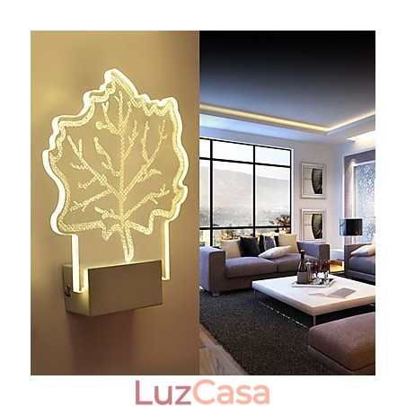 Luminária de parede acrílica PVC Lâmpada de luz Chip Moderna Contemporânea Metal Luminária de parede acrílica PVC Lâmpada de luz Chip Moderna Contemporânea Metal