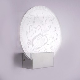 Luminária de parede acrílica PVC Luminária moderna contemporânea Metal