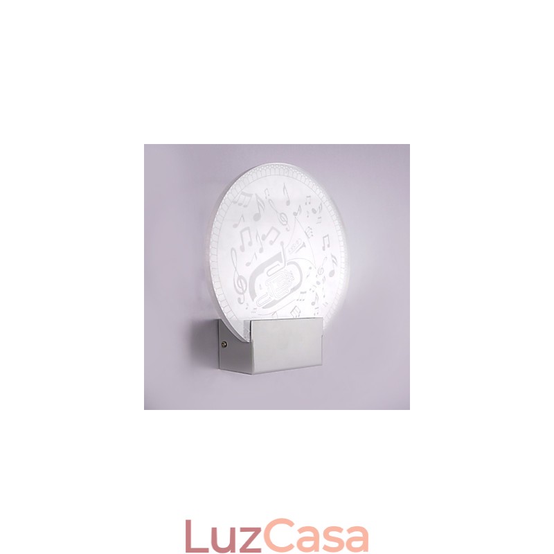 Luminária de parede acrílica PVC Luminária moderna contemporânea Metal