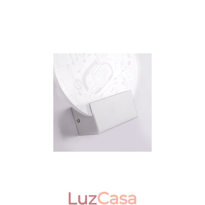 Luminária de parede acrílica PVC Luminária moderna contemporânea Metal