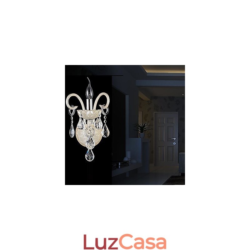 Apliques de parede de cristal Moderno e contemporâneo Cristal