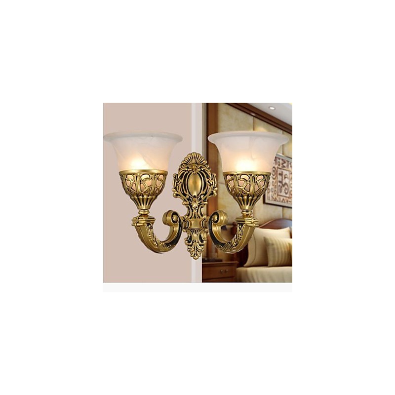 Luminária de parede europeia para quarto, cabeceira de cama