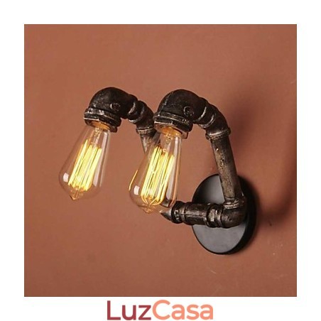 Mini Estilo Arandelas de Parede Rústicas Lodge Metal Mini Estilo Arandelas de Parede Rústicas Lodge Metal