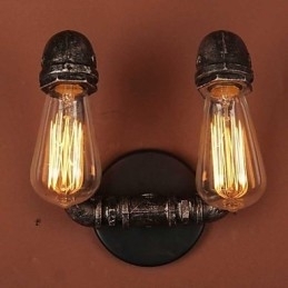 Mini Estilo Arandelas de Parede Rústicas Lodge Metal