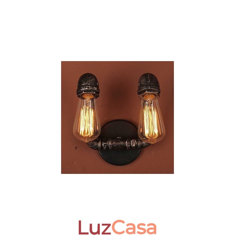 Mini Estilo Arandelas de Parede Rústicas Lodge Metal