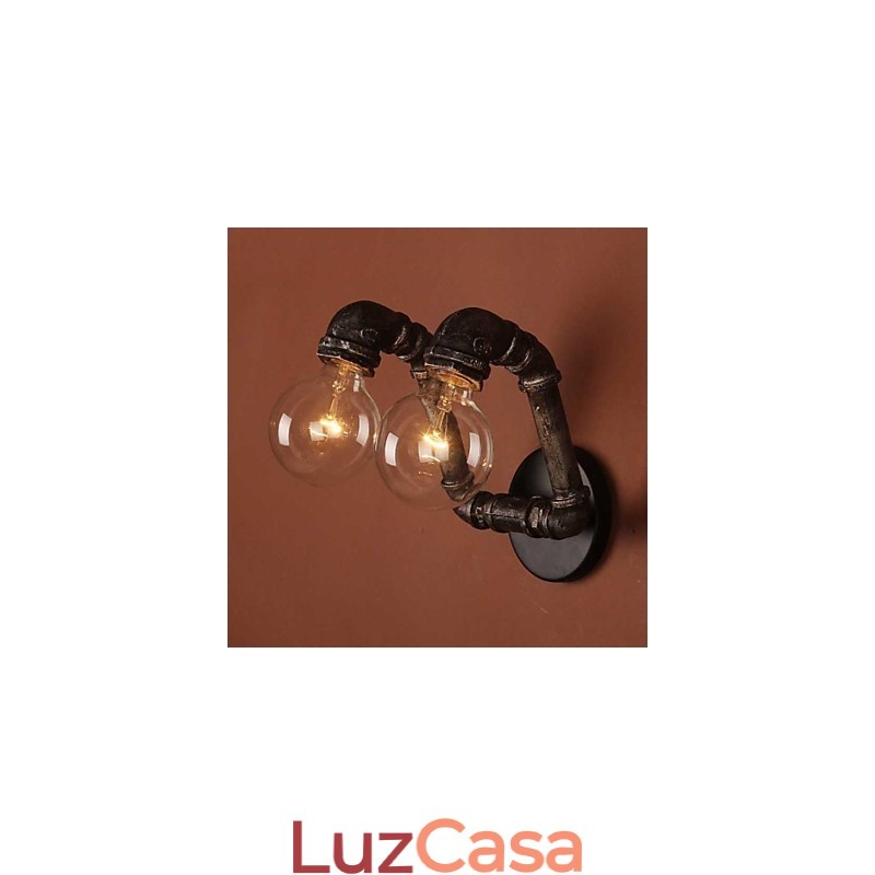 Mini Estilo Arandelas de Parede Rústicas Lodge Metal