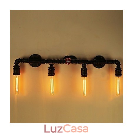 Mini Estilo Arandelas de Parede Rústicas Lodge Metal