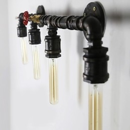 Mini Estilo Arandelas de Parede Rústicas Lodge Metal