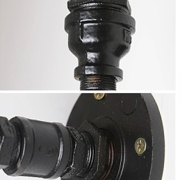 Mini Estilo Arandelas de Parede Rústicas Lodge Metal