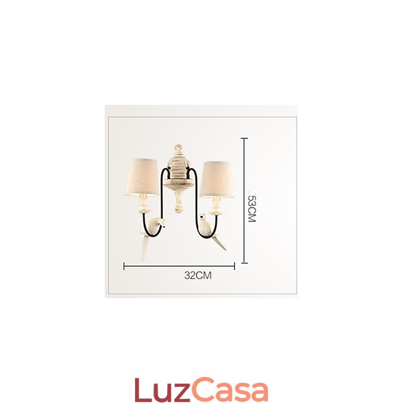 Apliques de parede Mini Style Traditional Classic Resina
