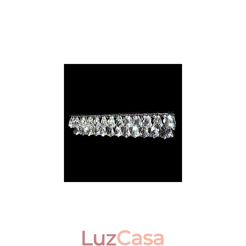 Luminárias de parede de cristal embutidas modernas contemporâneas de metal
