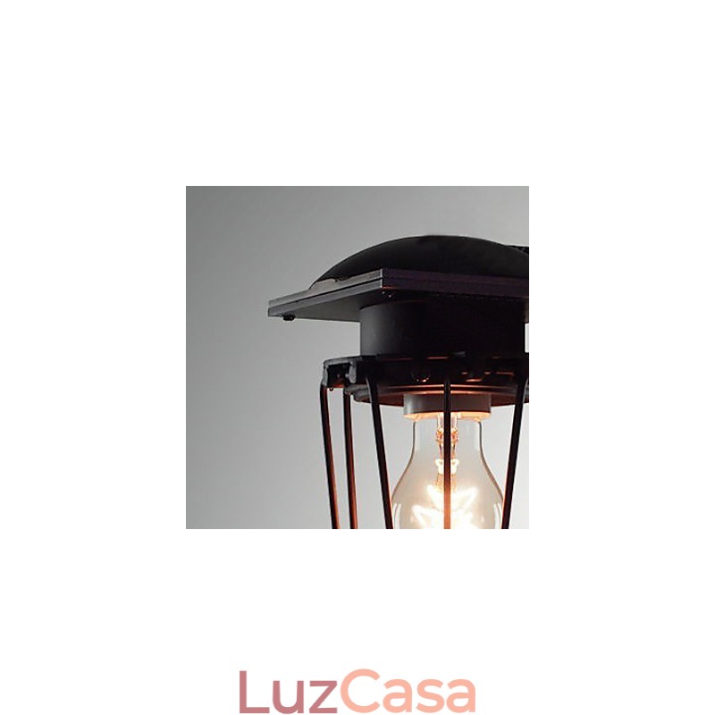 Luminárias de parede retrô forjadas, luminária de parede antiga de cabeça única, luminária de loft americana, ferro vintage, pequenas gaiolas, luminária de parede