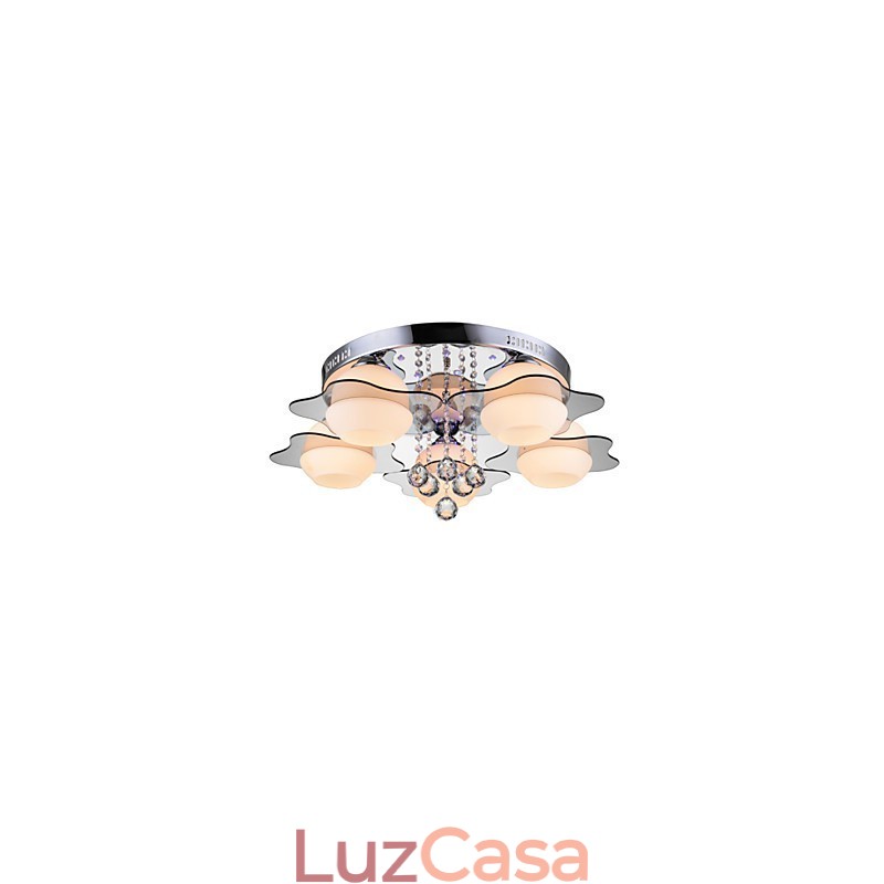 Controle remoto 5 luzes com luz de teto moderna azul vermelha embutida