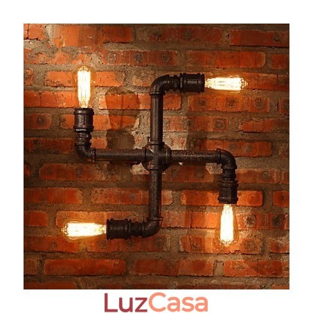 Apliques de parede estilo mini chalé rústico metal Apliques de parede estilo mini chalé rústico metal