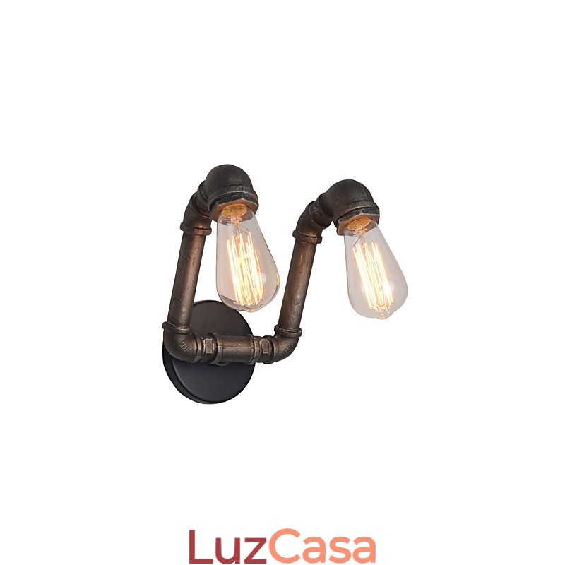 Luminária de parede retrô de metal para cafeteria