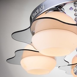 Controle remoto 5 luzes com luz de teto moderna azul vermelha embutida