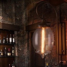 Luminárias de parede para casa Luminária de parede minimalista para corredor interior Luminária de ferro forjado Luminária de cabeceira para quarto