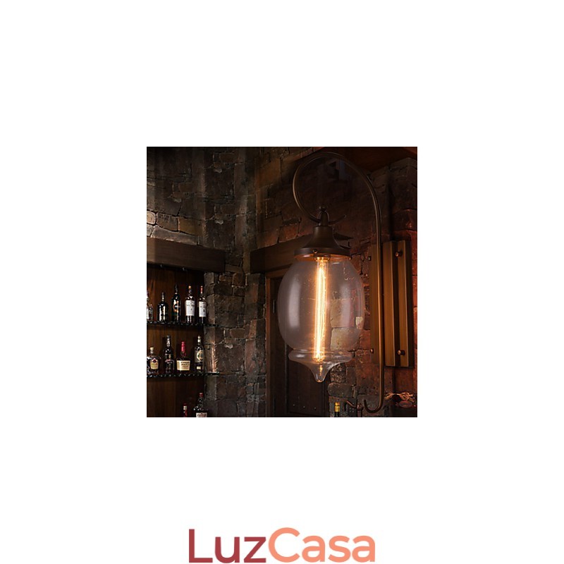 Luminárias de parede para casa Luminária de parede minimalista para corredor interior Luminária de ferro forjado Luminária de cabeceira para quarto