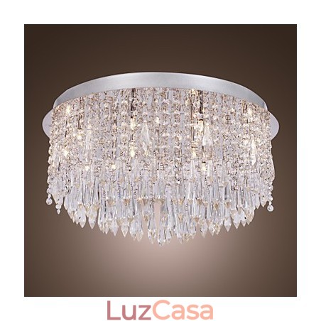 Moderno Contemporâneo Cristal Cromado Montagem Embutida Moderno Contemporâneo Cristal Cromado Montagem Embutida
