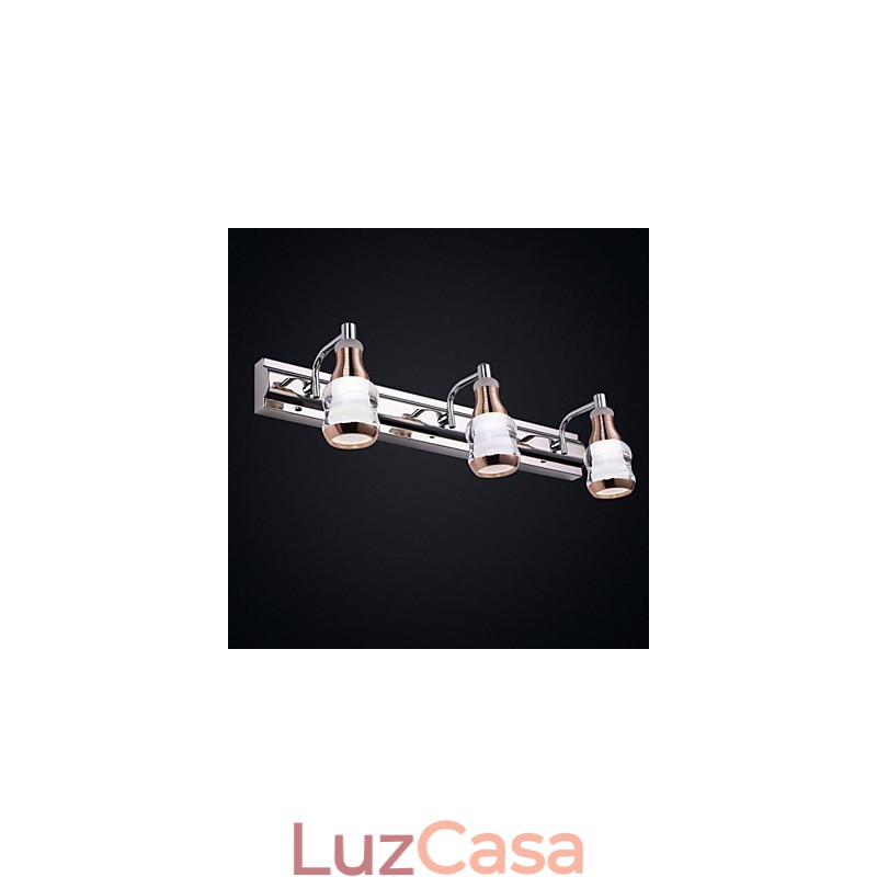 Apliques de parede Iluminação de banheiro Moderno Contemporâneo Metal