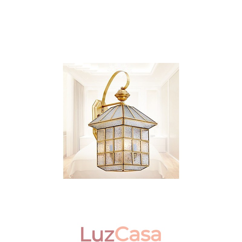 Lâmpada externa Lâmpada de jardim Lâmpada externa Lâmpada de cobre completo D