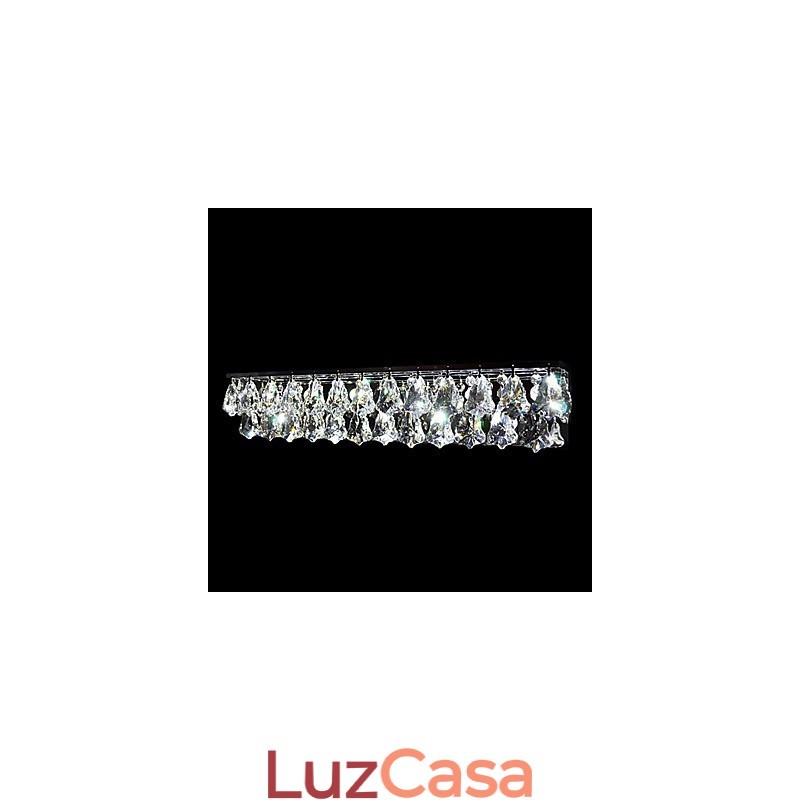 Luminárias de parede de cristal embutidas modernas contemporâneas de metal