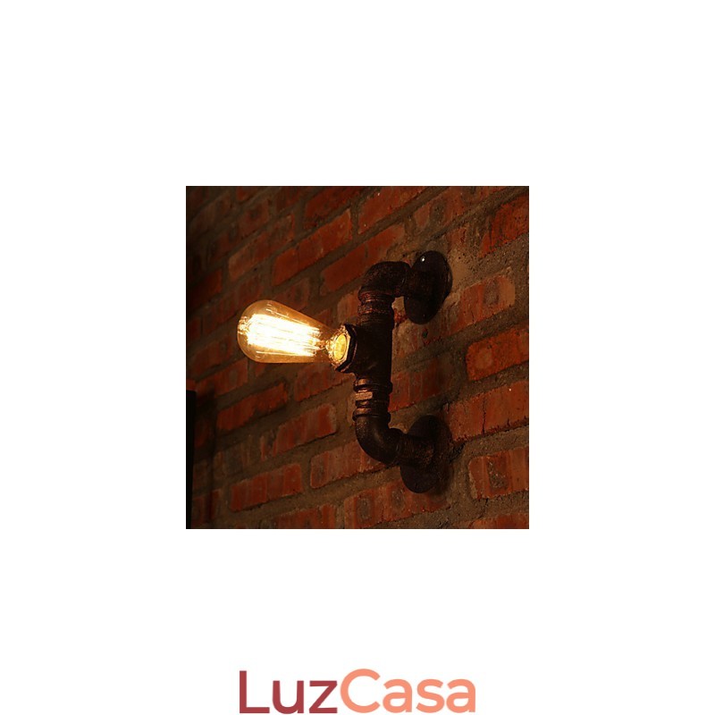 Arandelas de parede retrô estilo mini chalé rústico metal