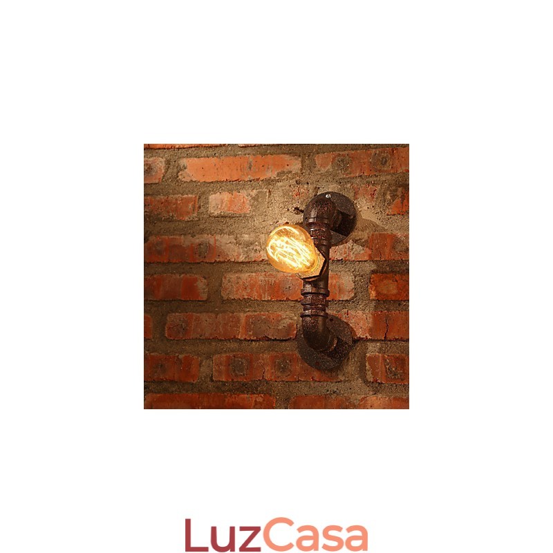 Arandelas de parede retrô estilo mini chalé rústico metal