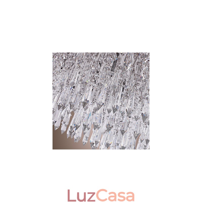 Moderno Contemporâneo Cristal Cromado Montagem Embutida