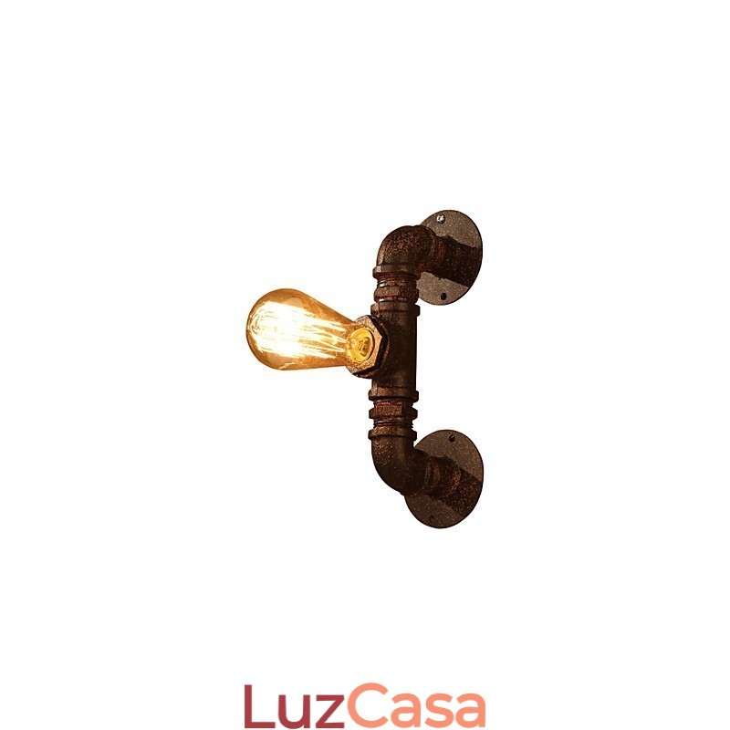 Arandelas de parede retrô estilo mini chalé rústico metal