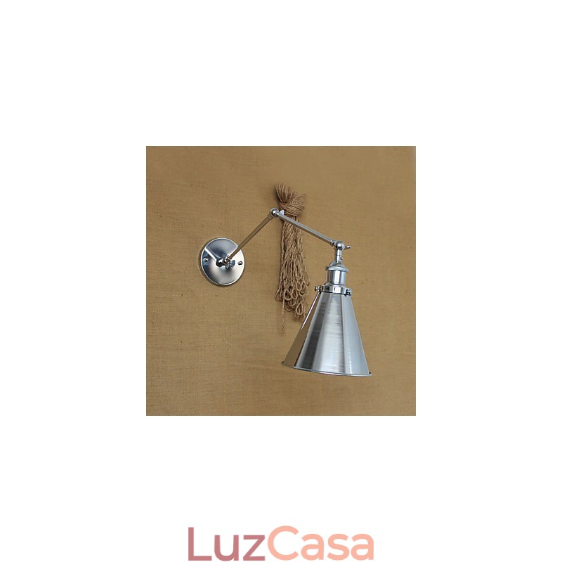 Arandelas de parede Luzes de balanço Luzes de parede de leitura Mini estilo rústico Lodge Metal