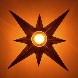 Breve iluminação de estrela de cinco pontas, luminária de parede moderna personalizada, lâmpadas de habitação infantil